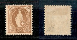 EUROPA - SVIZZERA - 1907 - 3 Franchi (Mich. 94) - Nuovo Con Gomma - Diena (160) - Sonstige & Ohne Zuordnung