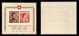 EUROPA - SVIZZERA - 1941 - Foglietto Soccorso D’Inverno (Block 6) - Gomma Integra (110) - Autres & Non Classés