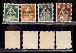 EUROPA - SVIZZERA - 1922 - Soprastampati “Societè Des Nations” (9z/12z) - Serie Completa - Gomma Integra (220) - Autres & Non Classés
