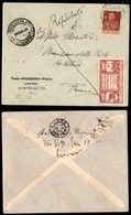 POSTA AEREA - PRIMI VOLI-AEROGRAMMI - 1925 (28 Giugno) - Livorno Roma - Longhi 1372 - Vignetta Annullata - Aerogramma Pe - Andere & Zonder Classificatie