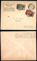 POSTA AEREA - PRIMI VOLI-AEROGRAMMI - 1926 (7 Aprile) - Ostia Genova - Longhi 1466 - Autres & Non Classés