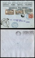 POSTA AEREA - PRIMI VOLI-AEROGRAMMI - 1926 (13 Aprile) - Genova Palermo - Longhi 1548 - Other & Unclassified