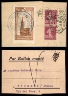 POSTA AEREA - PRIMI VOLI-AEROGRAMMI - 1927 (12 Giugno) - Ballon Monte Le Petit Parisien - Aerogramma Da Strasburgo A Fir - Other & Unclassified