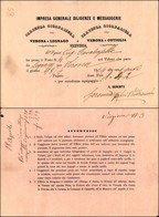 VARIE - DOCUMENTI - Impresa Generale Diligenze E Messaggerie - Biglietto Di Viaggio Da Legnago A Verona Del 18.4.64 - Otros & Sin Clasificación