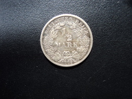 ALLEMAGNE : 1/2 MARK  1905 F   KM 17    TTB - 1/2 Mark