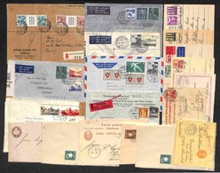 LOTTI E COLLEZIONI - Svizzera - 1895/1956 - Lotto Di 19 Oggetti Postali Del Periodo - Interi Postali Nuovi E Usati/racco - Other & Unclassified