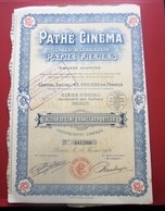 1924-  PATHé CINÉMA Pathé FRÈRES Action 100fr Titre Thème Cinéma Théâtre-Action & Title Cinema-Theater-SCRIPOPHILIE - Film En Theater