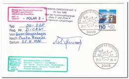 Duitsland 1986, Antarctic Expedition Ant-V, Airplane Polar I And Polar IV - Andere Verkehrsträger