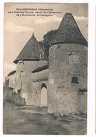 VILLEFAGNAN  16  Les Vieilles Tours . Enseigne Hotel O . Ricard . 1929 - Villefagnan