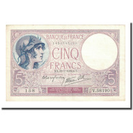 France, 5 Francs, Violet, 1939-07-13, SUP, Fayette:4.1, KM:83 - 5 F 1917-1940 ''Violet''