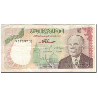 Billet, Tunisie, 5 Dinars, 1980-10-15, KM:75, TTB - Tunisie