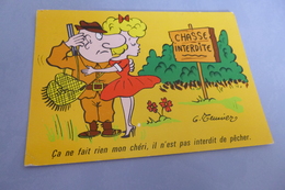 BELLE ILLUSTRATION HUMORISTIQUE .......CHASSE INTERDITE - Meunier, G.