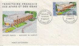 Enveloppe  FDC  1er  Jour  TERRITOIRE  FRANCAIS   Des   AFARS  Et  ISSAS    Nouvelle  Aérogare  1977 - Andere & Zonder Classificatie