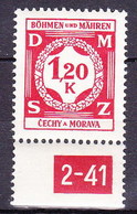 Boheme Et Moravie 1941 Mi D 7 (Yv TS 7), (MNH)** - Unused Stamps