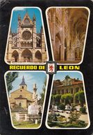 Cp , ESPAGNE , LEON , Catedral, Trascoro, Jardines, Pl. Del Mercado Del Grano-Ayuntamiento, Multi-Vues - León