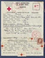 COUURRIER DU COMITE INTERNATIONAL DE LA CROIX ROUGE DE GENEVE - Croix Rouge