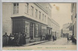 Ninove    Coin De La Rue De La Station.   Zeer Mooie Kaart! - Ninove