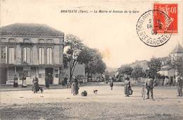 81-BRIATEXTE- LA MAIRIE ET AVENUE DE LA GARE - Autres & Non Classés