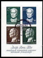 YUGOSLAVIA 1962 Tito 70th Birthday Block Used.   Michel Block 8 - Hojas Y Bloques