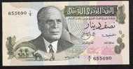 TUNISIE   P69   1/2  DINAR    1973    UNC. - Tunesien