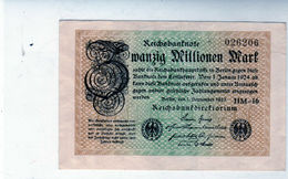 Billet De 20 Millionen Mark - En S U P - Le 1-9-1923 - Uni Face - - 20 Miljoen Mark