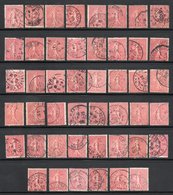 LOT COLLECTION 46 TIMBRES OBLITERES YT 129 SEMEUSE LIGNEE (Lot Non Trié) Différents Types ............. - 1903-60 Semeuse Lignée