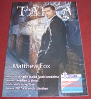 Matthew Fox TARKA VILAG Serbian January 2007 VERY RARE - Magazines