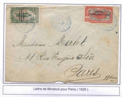 Congo Lettre Mindouli 1929 Cover - Covers & Documents