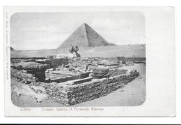 CAIRO - TEMPLE SPHINS ET PYRAMIDE KEOPS - Le Caire