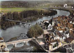 71 - VERDUN Sur LE DOUBS La Place Et Le Pont St Jean - Vue Aérienne - CPSM Dentelée Colorisée GF 1964 - Saône Et Loire - Other & Unclassified