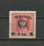 Poland 1918 - Mi. 21 , MH (*) - Unused Stamps