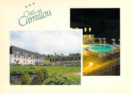 48 - AUMONT AUBRAC : Hotel Restaurant " CHEZ CAMILLOU " RN 9 Route Du Languedoc - CPSM GF - Lozere - Aumont Aubrac