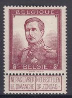 Belgium 1912 King Albert 5 Francs Pellens Mi#99 Mint Never Hinged - 1912 Pellens
