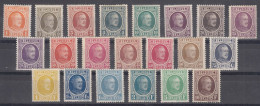 Belgium 1922/1923/1925/1926/1927 Houyoux Mi#170-180 #187-188 #210-217 Complete Period, Mint Hinged - 1922-1927 Houyoux