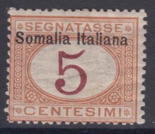Italy Colonies Somalia 1909 Segnatasse Sassone#12 Mint Hinged - Somalia