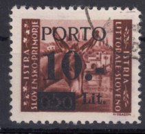 Istria Litorale Yugoslavia Occupation, Porto 1945 Sassone#4 Overprint I, Used - Ocu. Yugoslava: Istria