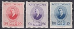 Italy Kingdom 1938 Sassone#436-438 Mi#601-603 Mint Hinged - Neufs