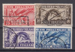 Italy Kingdom 1936 Sassone#394-397 Mi#543-546 Used - Oblitérés