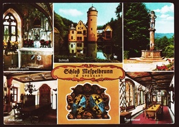 Schloß Mespelbrunn / Spessart  -  Mehrbild-Ansichtskarte Ca. 1980    (10610) - Aschaffenburg