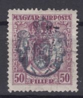 Yugoslavia 1919 Sombor Provisorium, Hand-made Overprint Of State Coat Of Arms In Black, Local Issue For Sombor - Ungebraucht
