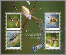 CENTRAL AFRICA 2019 MNH Spiders Spinnen Araignees M/S - OFFICIAL ISSUE - DH1915 - Araignées