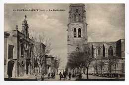 - CPA PONT-SAINT-ESPRIT (30) - La Cathédrale 1920 - Edition L.B N° 9 - - Pont-Saint-Esprit