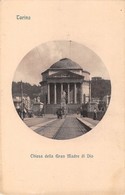 1024  "TORINO - CHIESA DELLA GRAN MADRE DI DIO"  ANIMATA, CARROZZE CON CAVALLI.  CART  NON  SPED - Kirchen