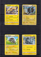 POKEMON  Lot De 4 Cartes  Série  PV   100 Et 140  Niveau 1 Et 2    En Excellent état - Lots & Collections