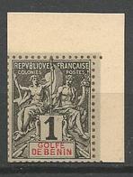 BENIN TYPE GROUPE / TIRAGE SUR BRISTOL  N° 20 Coin De Feuille NEUF(*)  SANS  CHARNIERE / ( MNH ) - Nuevos