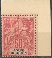 BENIN TYPE GROUPE / TIRAGE SUR BRISTOL  N° 30 Coin De Feuille NEUF(*)  SANS  CHARNIERE / ( MNH ) - Unused Stamps
