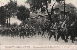 ! Alte Ansichtskarte Truppenübungsplatz Döberitz, Musikkorps, Militaria, MILITAIRE, 1916 - Dallgow-Doeberitz
