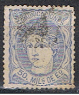 (E 505) ESPAÑA // YVERT 107 // EDIFIL 107 // 1870 - Used Stamps