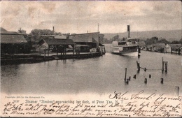 ! Old Postcard Penn Yan, New York,  Dampfer, Steamer Steuben, Ship Dock, 1905, USA - Andere & Zonder Classificatie