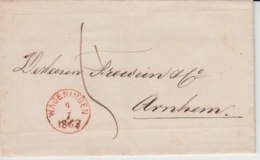 NEDERLAND USED COVER 4 JUILLET 1863 WAGENNINGEN ARHEM - ...-1852 Voorlopers